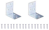 ProSource BH-605PS Corner Brace, 2 in L, 2 in W, 2 in H, Steel, Zinc-Plated, 2 mm Thick Material