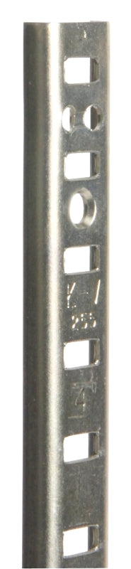 Knape & Vogt 255 Series 255 ZC 96 Pilaster Standard, Mortise-Mount, Specifications: 23 ga Thickness, 96 in Size, 500 lb