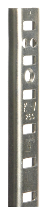 Knape & Vogt 255 Series 255 ZC 96 Pilaster Standard, Mortise-Mount, Specifications: 23 ga Thickness, 96 in Size, 500 lb