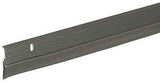 Frost King 3B59H Door Sweep, Brushed Chrome Flange, 36 in L, 1-3/4 in W, Aluminum Flange, Vinyl Insert