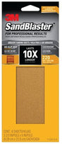 3M SandBlaster Series 11220-G-6 Sandpaper, 9 in L, 3-2/3 in W, 220 Grit, Fine, Synthetic Mineral Abrasive