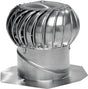 Lomanco Whirlybird BIB-14 Turbine Ventilator, 14 in Dia Throat, Aluminum, Mill