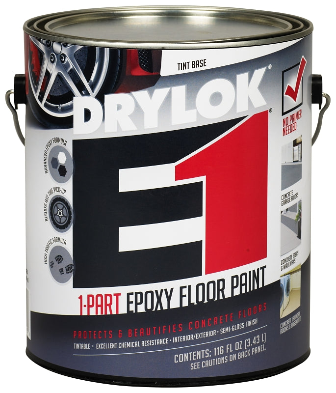 DRYLOK 28413 Epoxy Floor Paint, Semi-Gloss, Tint Base, 1 gal, Pack of 2