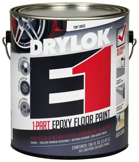 DRYLOK 28413 Epoxy Floor Paint, Semi-Gloss, Tint Base, 1 gal, Pack of 2