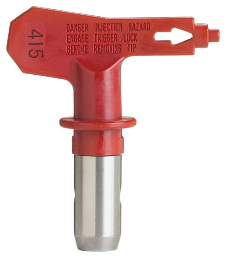 Titan 662-415 Paint Sprayer Tip, 8 to 10 in W Fan, Red, 0.015 in Tip, Tungsten Carbide