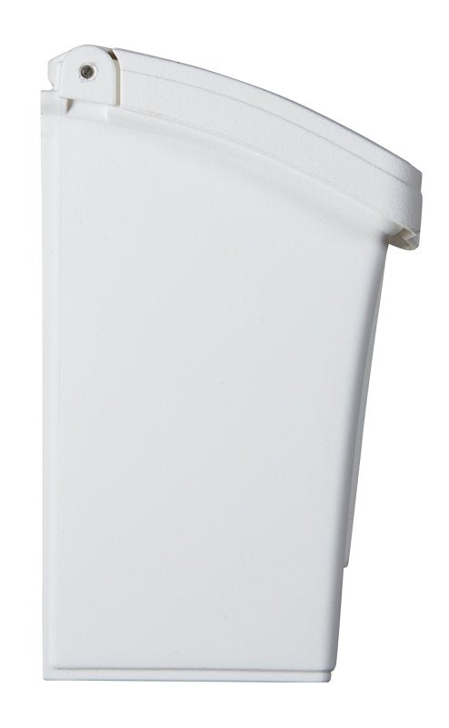 Pro-Df P55000 Small Mailbox, 440 cu-in, Plastic, Textured, White, 15-1/2 in W, 4.13 in D, 6-1/2 in H