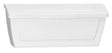 Pro-Df P55000 Small Mailbox, 440 cu-in, Plastic, Textured, White, 15-1/2 in W, 4.13 in D, 6-1/2 in H