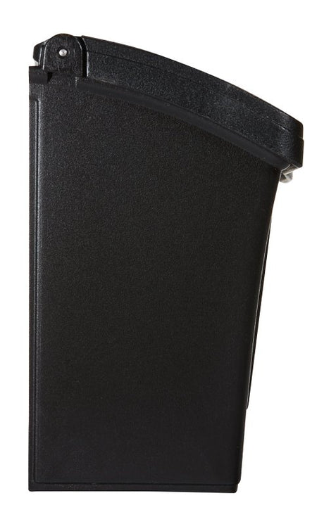Pro-Df P55001 Small Mailbox, 440 cu-in, Plastic, Textured, Black, 15-1/2 in W, 4.13 in D, 6-1/2 in H