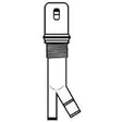 Plumb Pak PP855-70BN Air Gap Pipe Cap, For: Dishwasher Air Gap, 5/8 x 7/8 in, Plastic