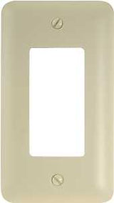 Amerelle 935RAL Wallplate, 5 in L, 2-13/16 in W, 1 -Gang, Steel, Light Almond