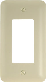 Amerelle 935RAL Wallplate, 5 in L, 2-13/16 in W, 1 -Gang, Steel, Light Almond