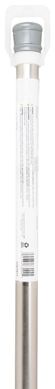 Simple Spaces SD-SR36-BN Shower Curtain Rod, 7-1/2 lb, 36 to 63 in L Adjustable, 1 in Dia Rod, Steel, Brushed Nickel