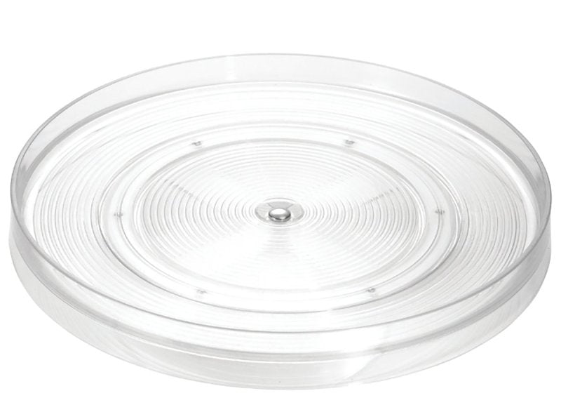 Interdesign 54030 Turntable, Plastic, Clear, Pack of 4