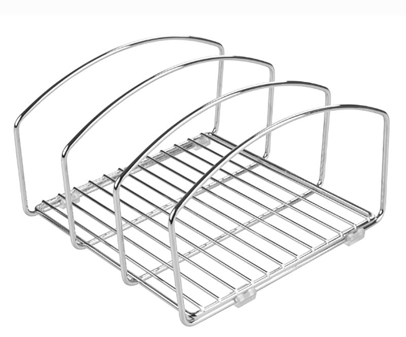 Interdesign 48710 Cookware Organizer, Steel, Chrome-Plated, 8.4 in L, 9.95 in W, 9.95 in H, Pack of 4
