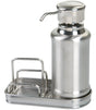iDESIGN 48070 Soap Dispenser Kit, 10 oz Capacity, Stainless Steel, Silver, Brushed, Polished, Counter Top Mounting, Pack of 4