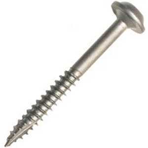 Kreg SML-C1-500 Pocket-Hole Screw, #8 Thread, 1 in L, Coarse Thread, Maxi-Loc Head, Square Drive, Steel, Zinc, 500 PK