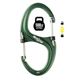 DUAL CARABINER AL FRT GRN NO4