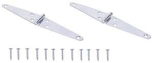 ProSource LSH-Z04-C2PS Strap Hinge, 1.4 mm Thick Leaf, Steel, 180 Range of Motion