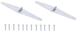 ProSource LSH-Z04-C2PS Strap Hinge, 1.4 mm Thick Leaf, Steel, 180 Range of Motion