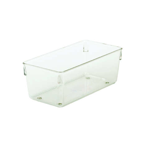 iDesign Linus 3 in. H X 4 in. W X 8 in. D Plastic Drawer Organizer