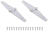 ProSource LSH-G03-C2PS Strap Hinge, 1.2 mm Thick Leaf, Steel, 180 Range of Motion