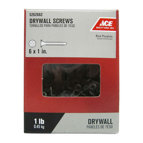 Ace No. 6 wire X 1 in. L Phillips Coarse Drywall Screws 1 lb 302 pk