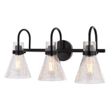 Boston Harbor D2021022, 120 V, 60 W, 3-Lamp, Metal Fixture, Black Fixture, Matte Fixture
