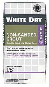 Custom WDG25 Non-Sanded Grout, White, 25 lb Bag