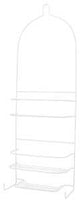 Simple Spaces SS-5786-PE-3L Shower Caddy, 3-Shelf, Steel, 10 in OAW, 27-3/4 in OAH, 4-1/4 in OAD, 10 lb