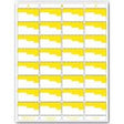 Centurion UN OR4P Laser Bin Label, 8-1/2 in L, 11 in W, White/Yellow Background