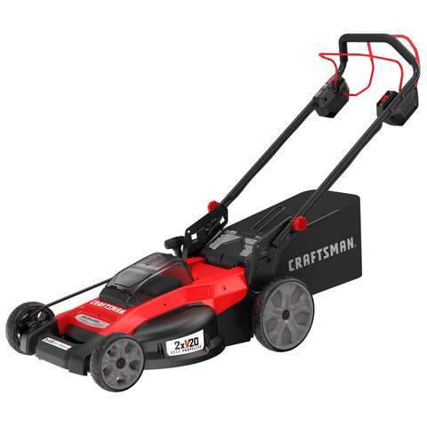 Craftsman V20 2x20V CMCMWSP220P2 20 in. Battery Self-Propelled Lawn Mower Kit (Battery & Charger)