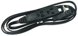 PowerZone OR932606 Extension Cord, 16 AWG Cable, 5-15P Grounded Plug, 5-15R Grounded Receptacle, 6 ft L, 125 V