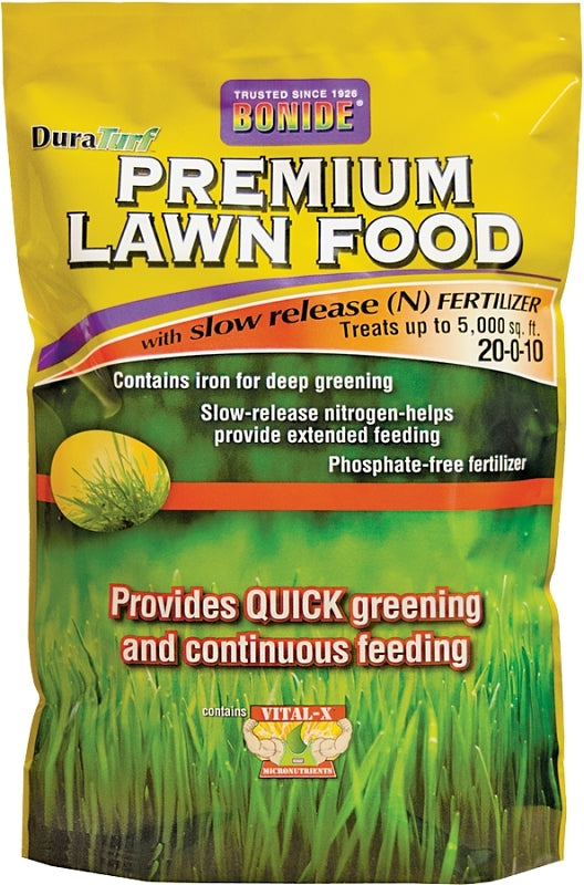 DuraTurf 60464 Premium Lawn Food, 48 lb Bag, Granular, 20-0-10 N-P-K Ratio