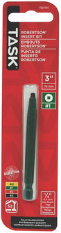 Task T67711 Screwdriver Bit, #1 Drive, 3 in L, Steel