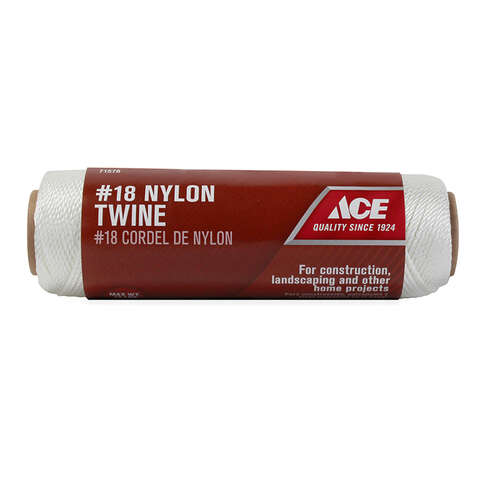 Ace 18 in. D X 260 ft. L White Twisted Nylon Twine, Pack of 6