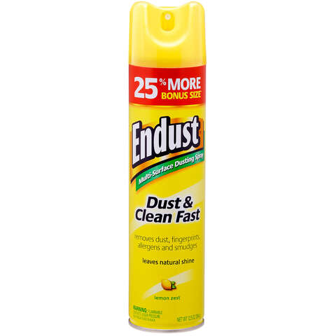 Endust Lemon Scent Furniture Polish 12.5 oz Spray