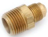Anderson Metals 754048-0804 Tube Connector, 1/2 x 1/4 in, Flare x MPT, Brass, Pack of 5