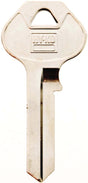 Hy-Ko 11010M14 Key Blank, Brass, Nickel, For: Master Vehicle Locks, M14 Key Number, Pack of 10