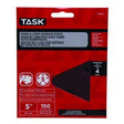 TASK T13053 Sanding Disc, 5 in Dia, 240 Grit, Aluminum Oxide Abrasive, 8-Hole