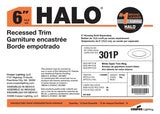 TRIM OPEN RECES NON-IC 6IN WHT