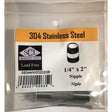 Smith-Cooper 1/4 in. MPT Stainless Steel 2 in. L Nipple