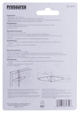 ProSource HSH-B04-C2PS Strap Hinge, 2 mm Thick Leaf, Steel, 180 Range of Motion