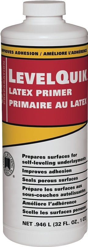 LevelQuik CPQT Advanced Acrylic Primer, 1 qt Bottle, Blue, Liquid
