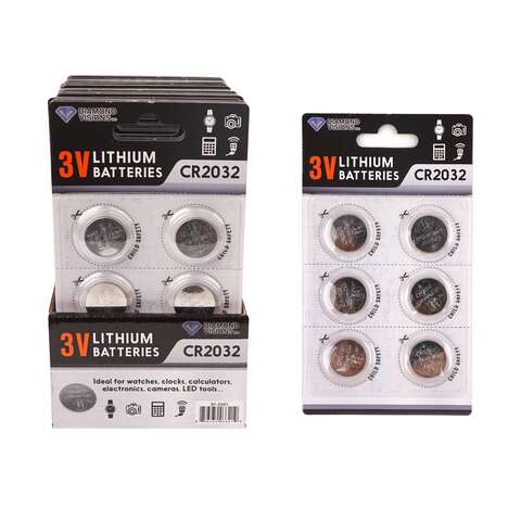 Diamond Visions Button Battery 6 pk, Pack of 24