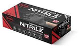 Boss B21051-M Disposable Gloves, 100 CT, M, Nitrile, Black