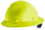 Safety Works SWX00359 Hard Hat, Yellow, 4-Point Textile Suspension, HDPE Shell, Class: E