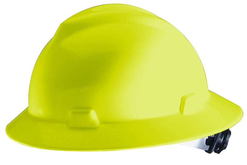 Safety Works SWX00359 Hard Hat, Yellow, 4-Point Textile Suspension, HDPE Shell, Class: E