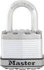 Master Lock Magnum Series M1XKAD Padlock, Keyed Different Key, 5/16 in Dia Shackle, Tough-Cut Boron Carbide Shackle