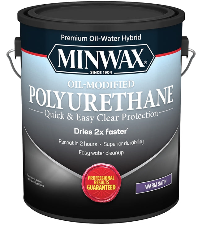 Minwax 710330000 Polyurethane, Water Base, Clear, Liquid, 1 gal Can, Pack of 2