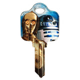 HILLMAN Star Wars Droids House/Padlock Universal Key Blank SC1 Single, Pack of 5